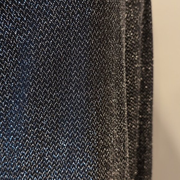 NEW Prospect Blvd Lurex Cardigan Metallic Side Slit Stretchy Open Front Evening - Picture 8 of 11